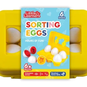 6x Egg Colour & Shape Sorter Kids Learning Educational Toy Sensory Baby Toys UK